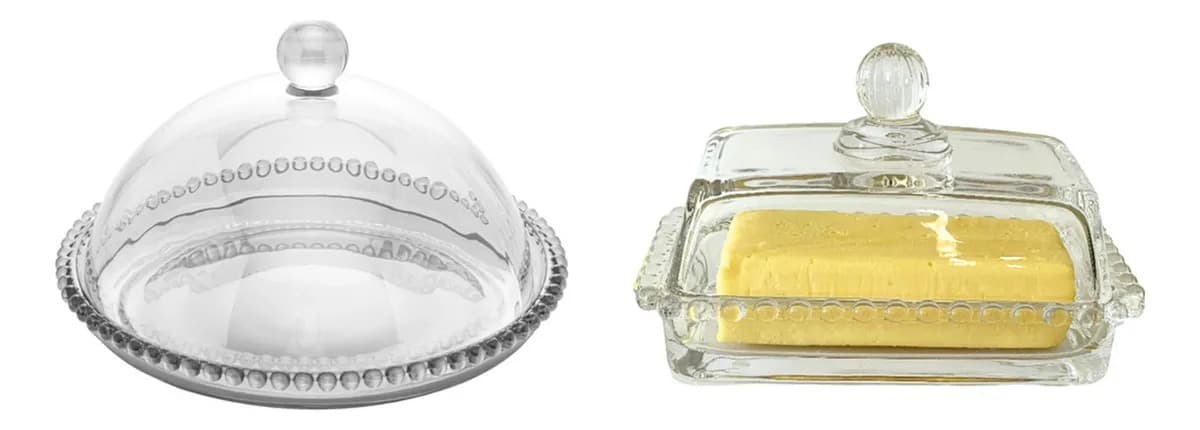 Kit Manteigueira e Queijeira